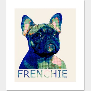 French bulldog colorful vintage style for frenchie lover Posters and Art